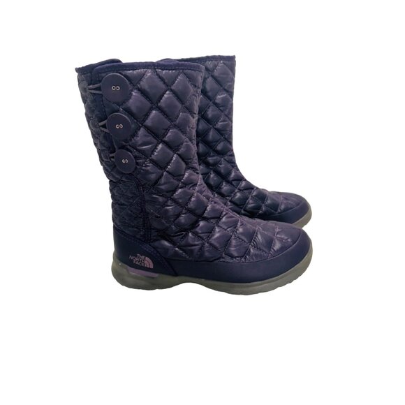The North Face Thermoball Women Quilted Insulated Winter Boots Size 7 Purple - Picture 3 of 13